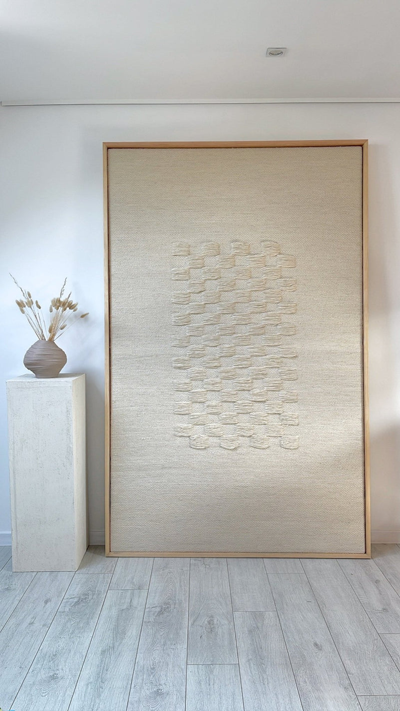Framed II - Wool Tapestry - Woven Art