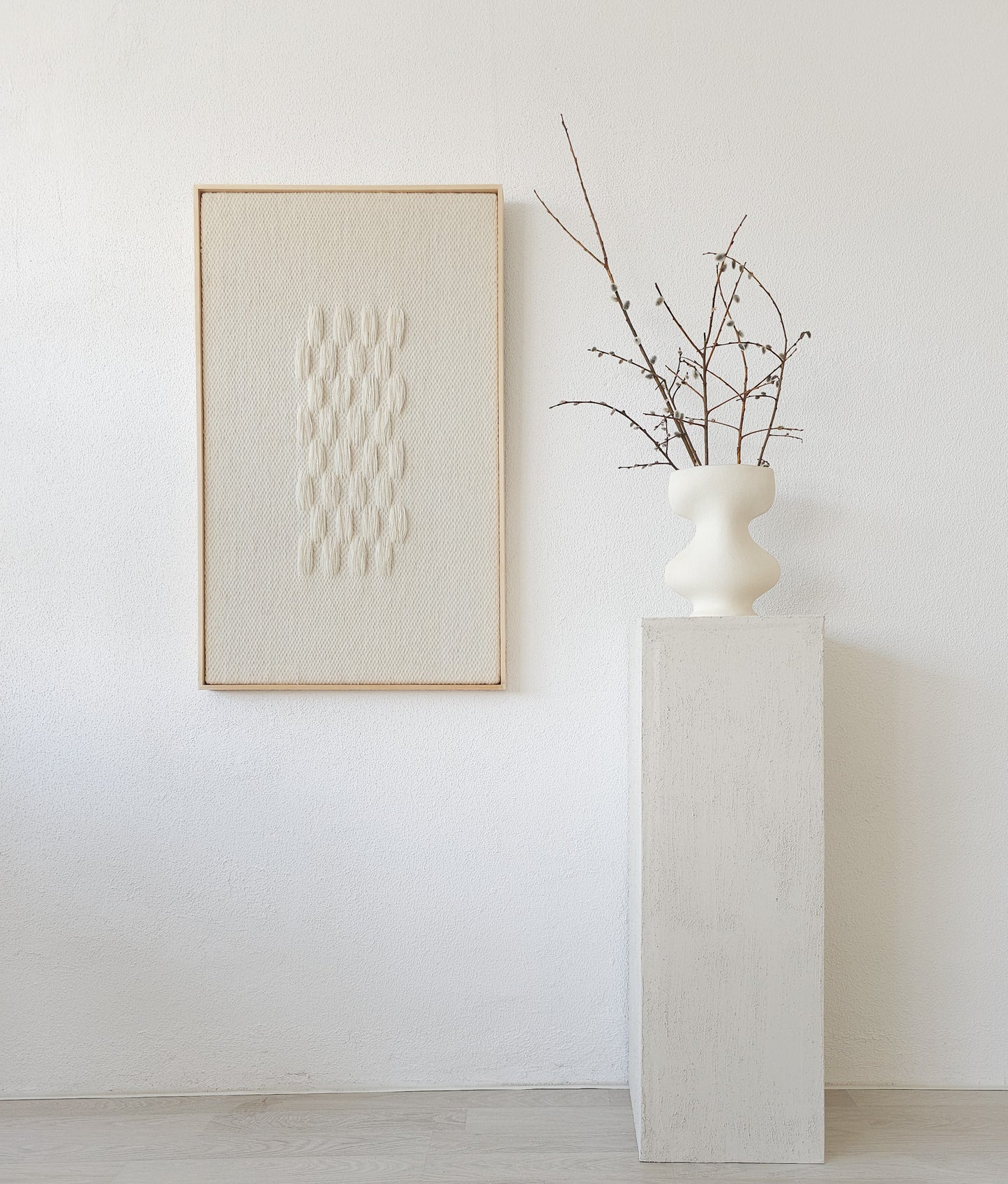 Framed 2 - Natural Woven Wall Hanging - Modern Wall Decoration