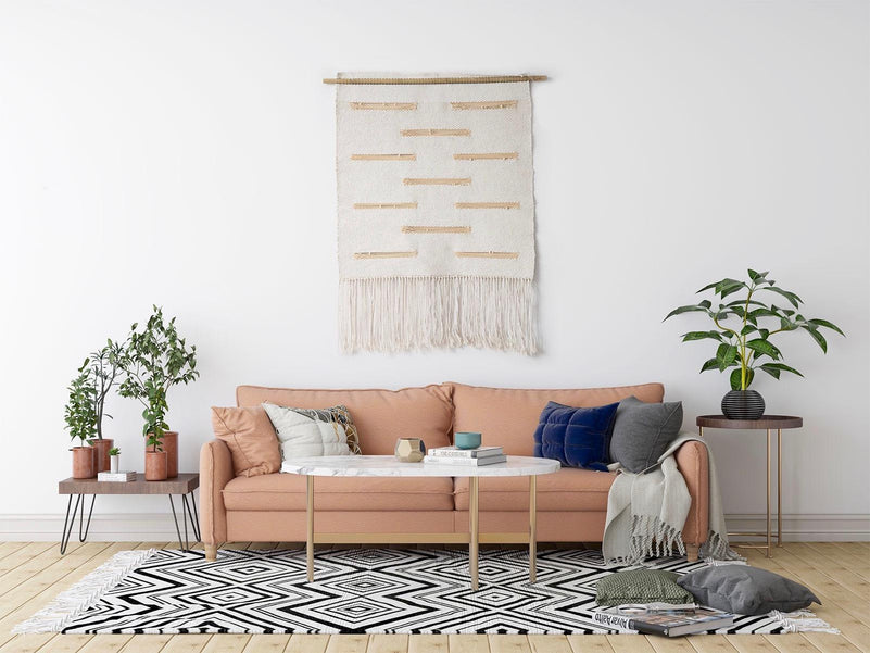 Bambu viivoja - Cotton Tapestry