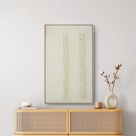 Framed 6 - Woven Loops - Wall Hanging - Elegance and Artistry in Every Weave