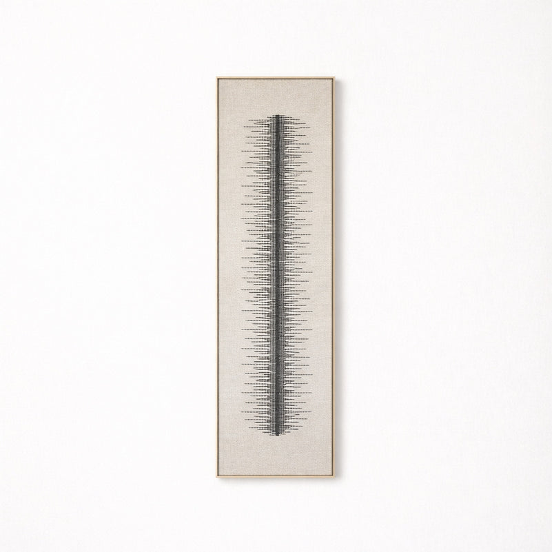 Linea - Tall Framed Wool Art