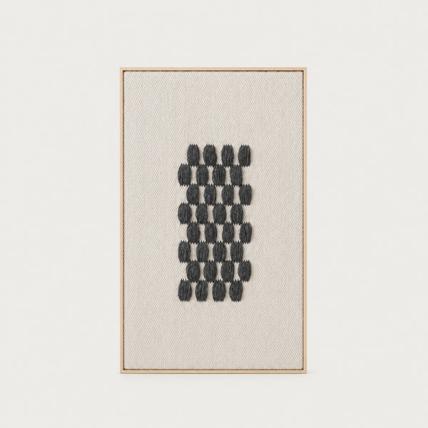 Framed II Gray Pattern - Wool Tapestry