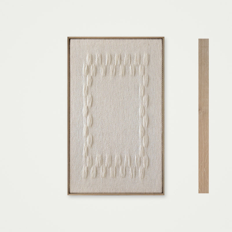 Framed III - Geometric Wool Tapestry