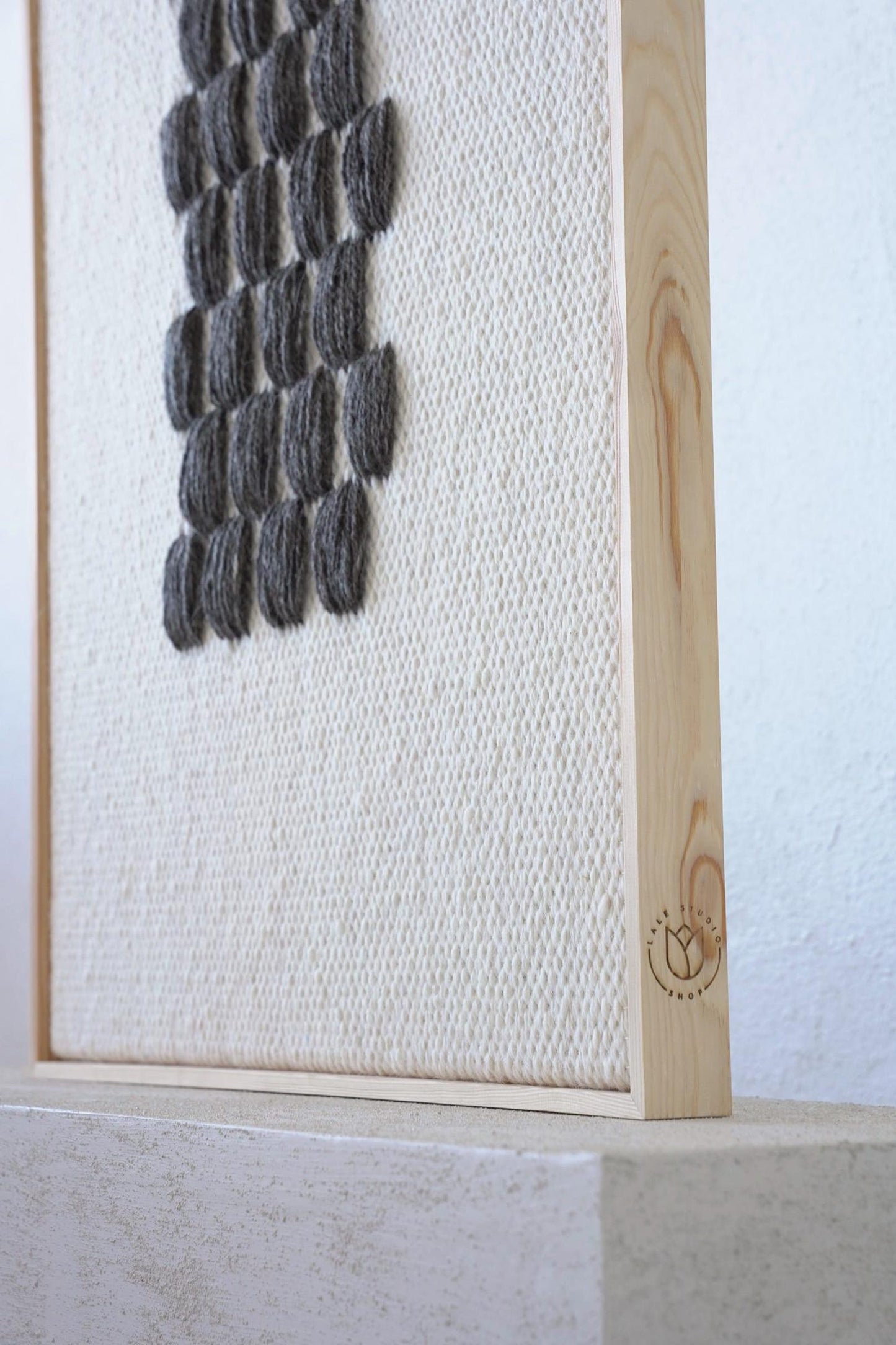 Framed II Gray Pattern - Wool Tapestry