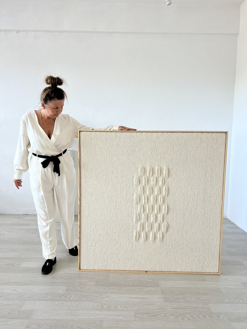 Framed II - Wool Tapestry - Woven Art