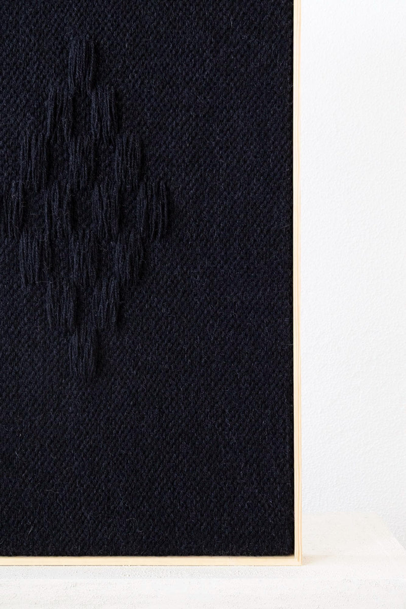Framed VII Black - Woven Art