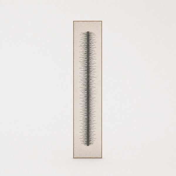Linea - Tall Framed Wool Art