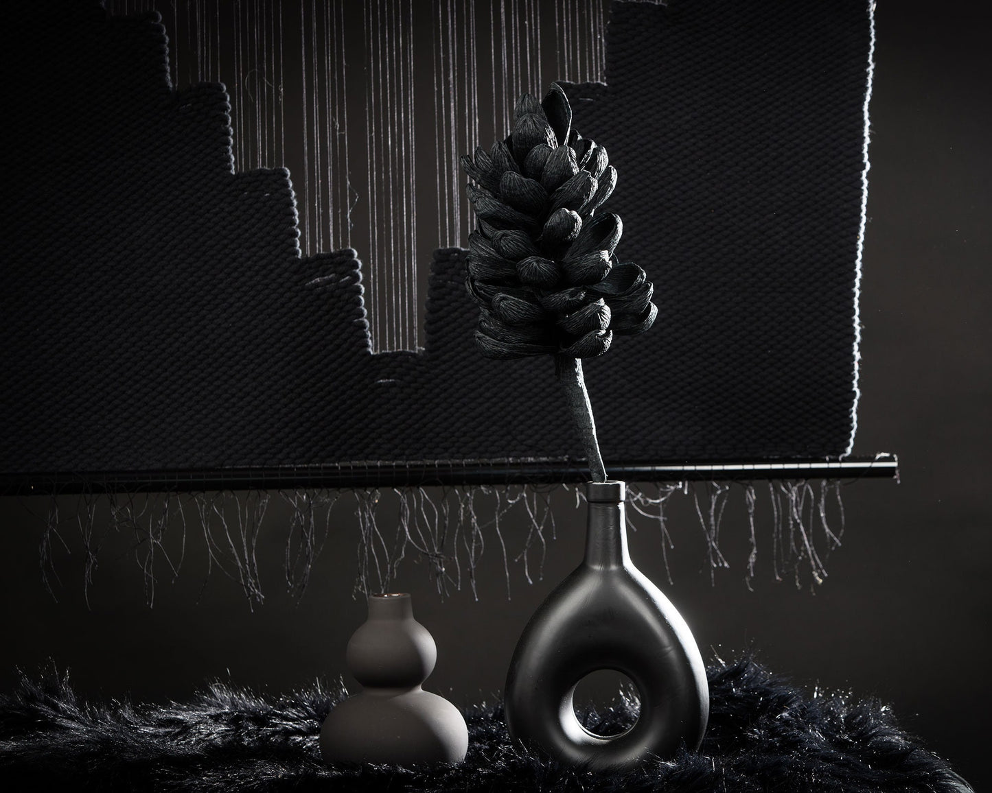 Lohe - Cotton Black Decoration