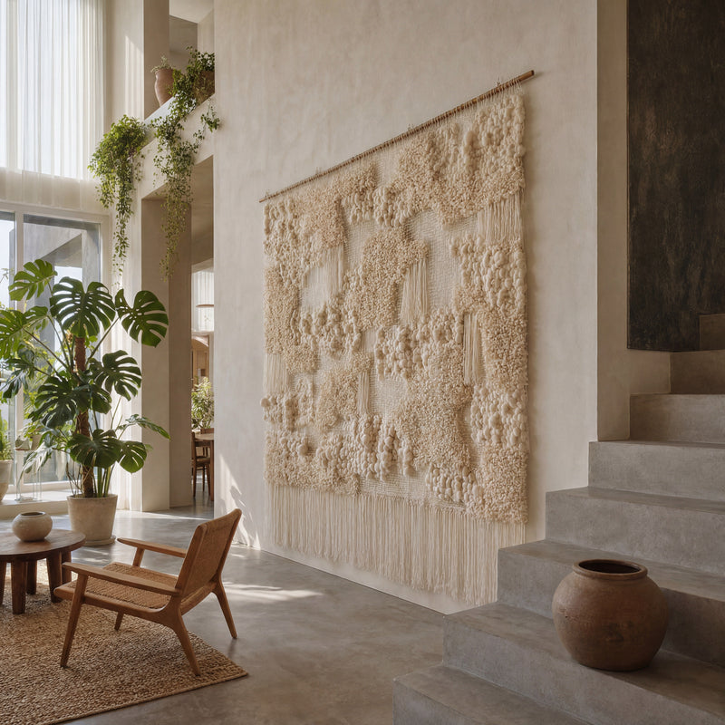 How to Hang Heavy Wall Art: Framed Tapestries and Large Weavings