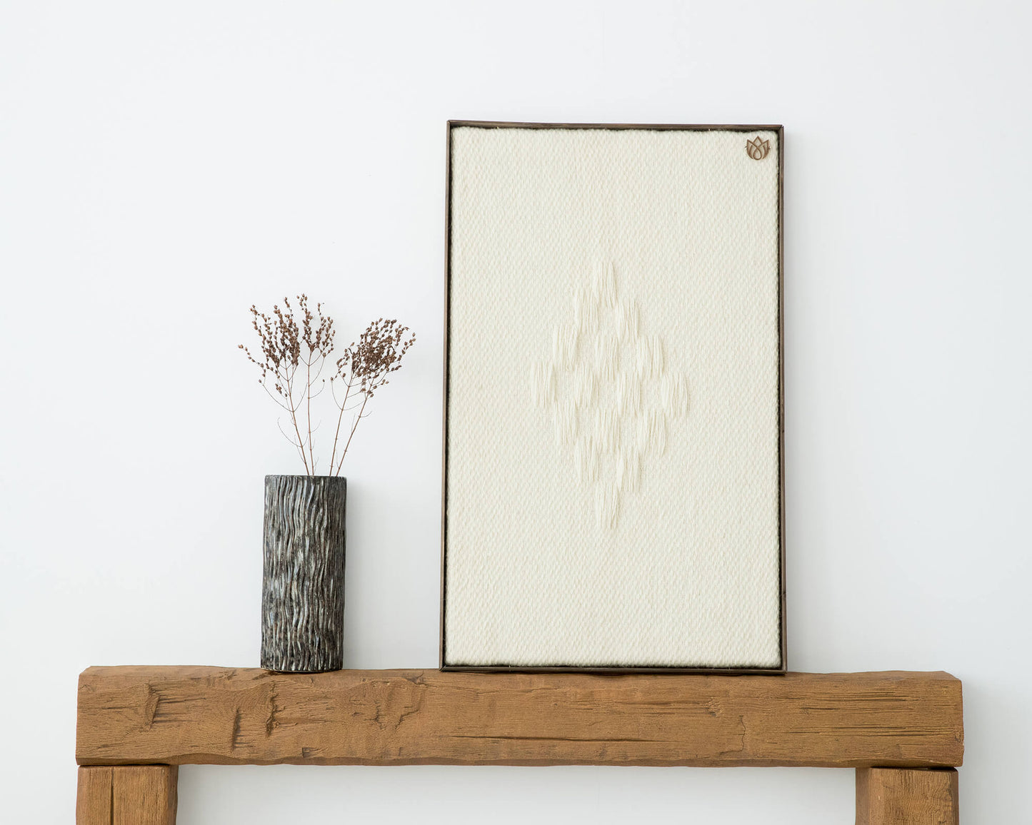 Framed 7 - Woven Wall Hanging - Embodying the Essence of Wabi Sabi