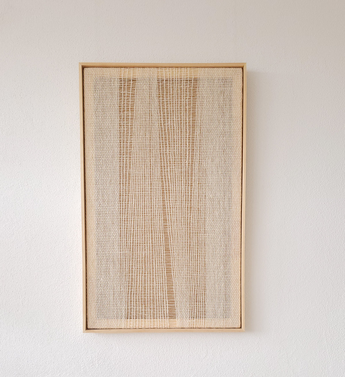 Imperfectio III handwoven wool wall art, view 8