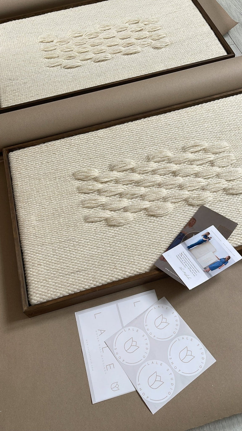 Framed II - Wool Tapestry - Woven Art