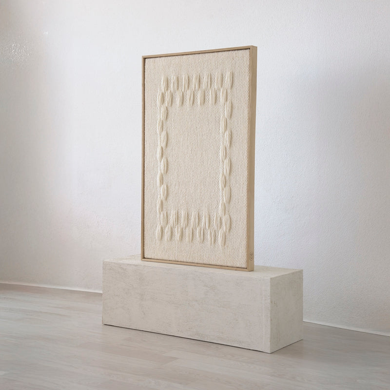 Framed III - Geometric Wool Tapestry