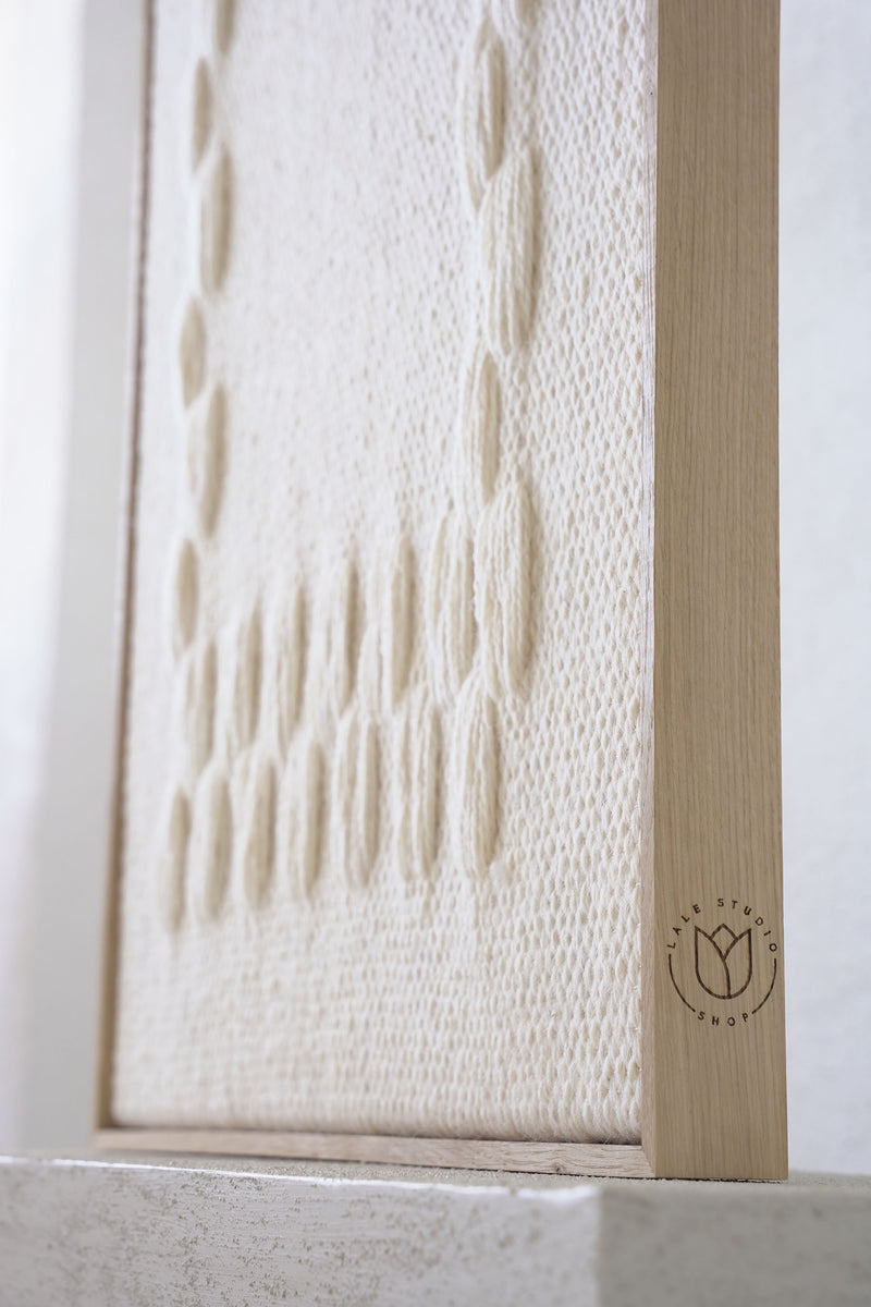 Framed III - Geometric Wool Tapestry