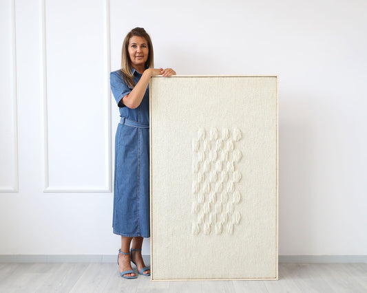 Framed II - Wool Tapestry - Woven Art