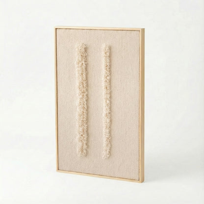 Framed 6 - Woven Loops - Wall Hanging