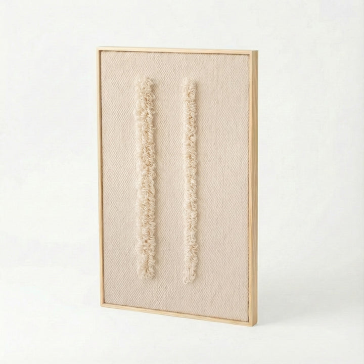 Framed 6 - Woven Loops - Wall Hanging