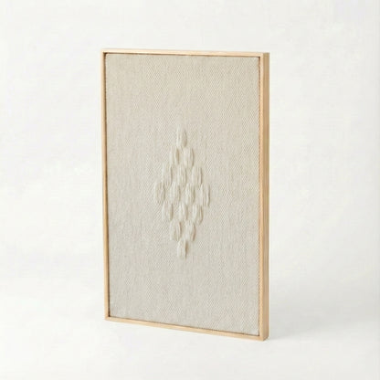 Framed 7 - Woven Wall Hanging - Embodying the Essence of Wabi Sabi