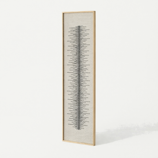Linea - Tall Framed Wool Art
