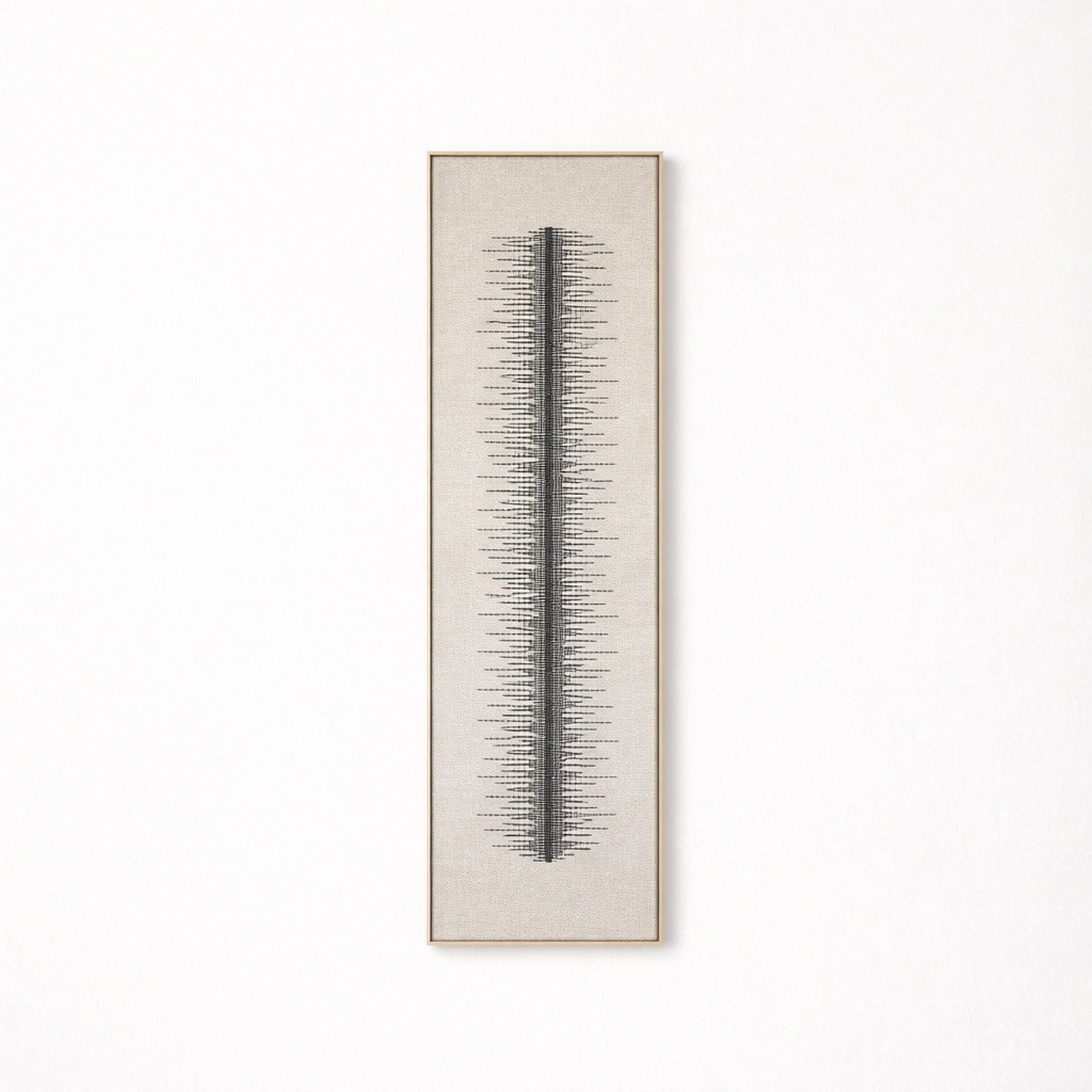 Linea - Tall Framed Wool Art