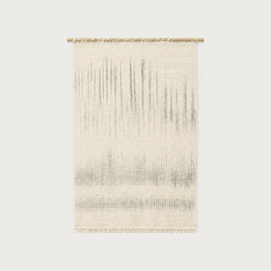 Bruine handwoven wool wall hanging natural fringe tapestry Lale Studio & Shop