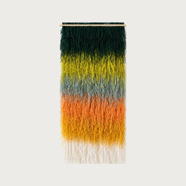 Calaia - Vibrant Elegance in Shaggy Wool Art