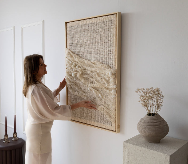 Chal - Chunky Diagonal Textile Sculpture