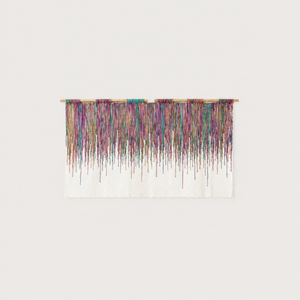 Colora handwoven wool wall hanging colourful fringe tapestry Lale Studio & Shop
