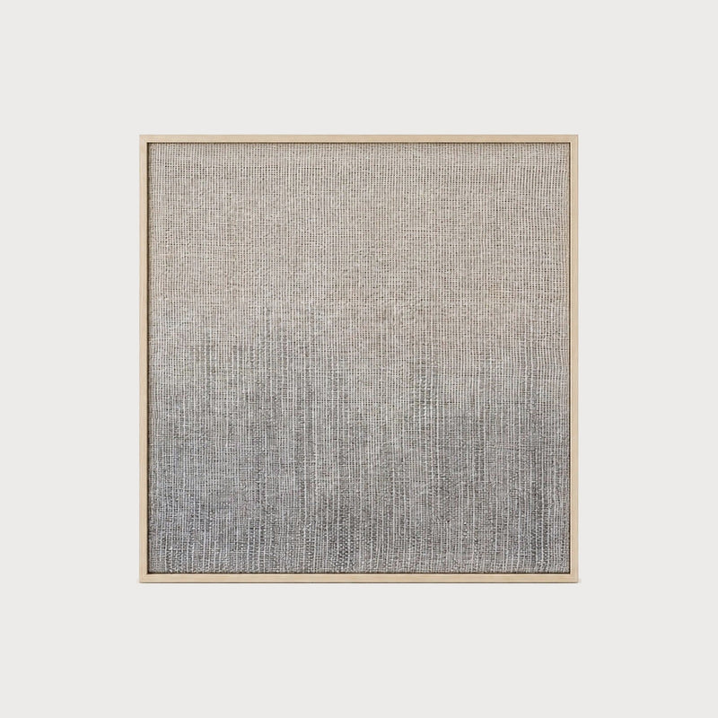 Doc handwoven two-ply wool framed tapestry with hand painted warp by Lale Studio & Shop