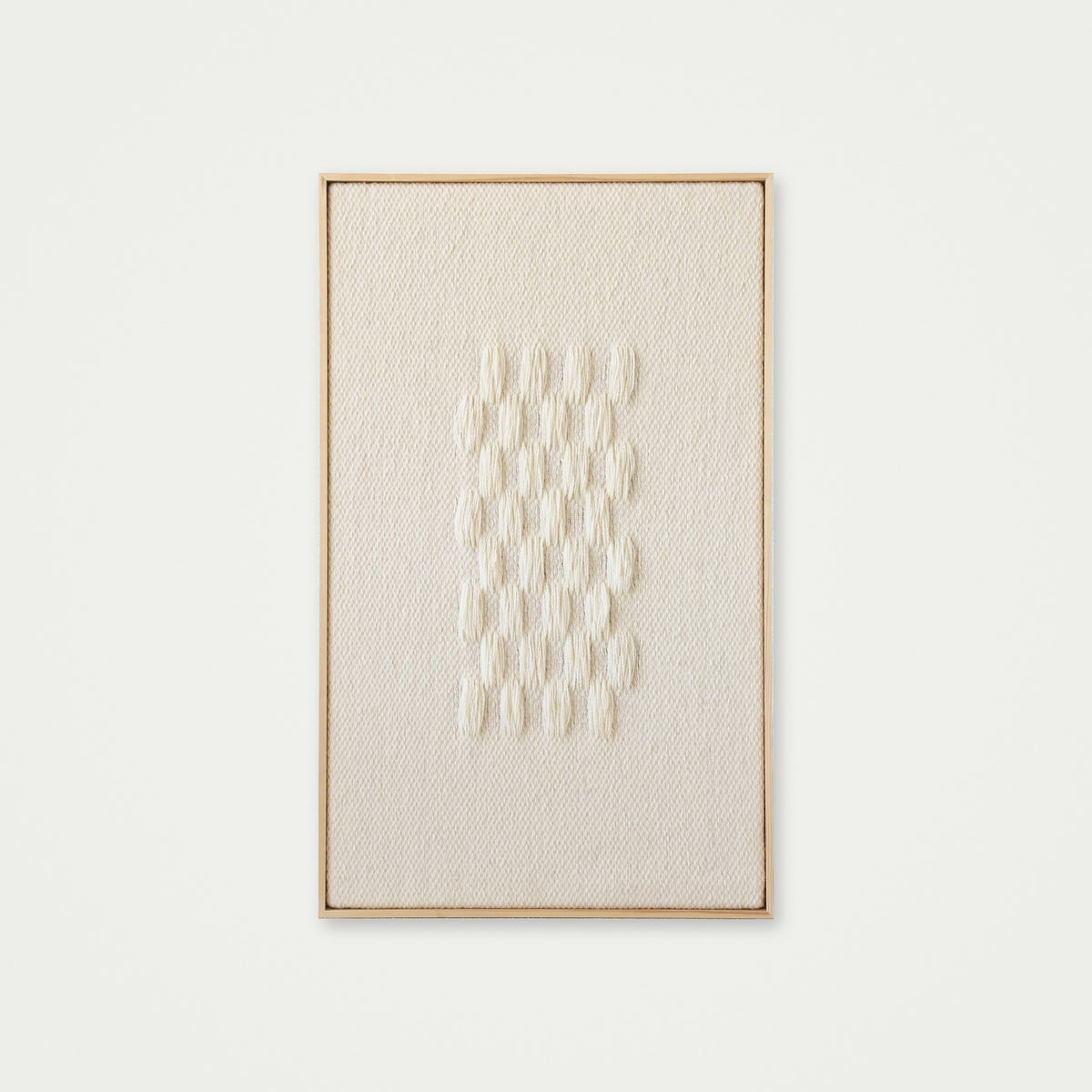 Framed II handwoven wool wall art, view 12
