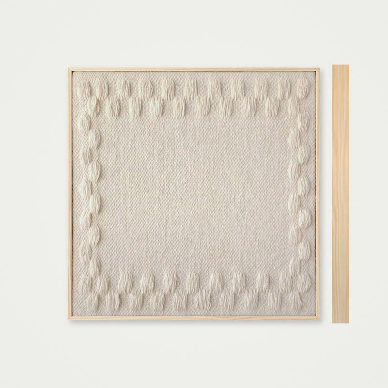 Framed III - Geometric Wool Tapestry