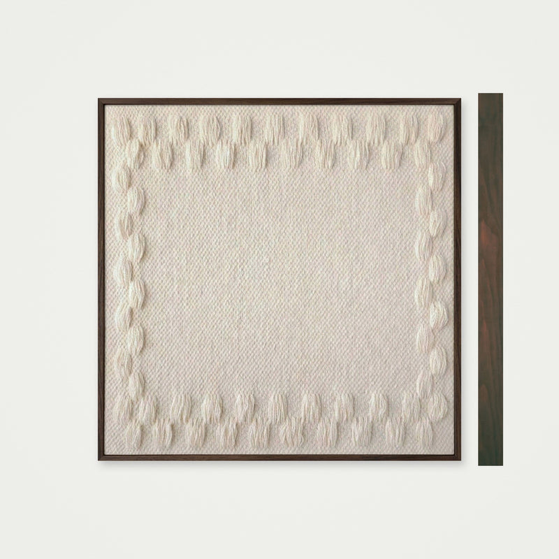 Framed III - Geometric Wool Tapestry