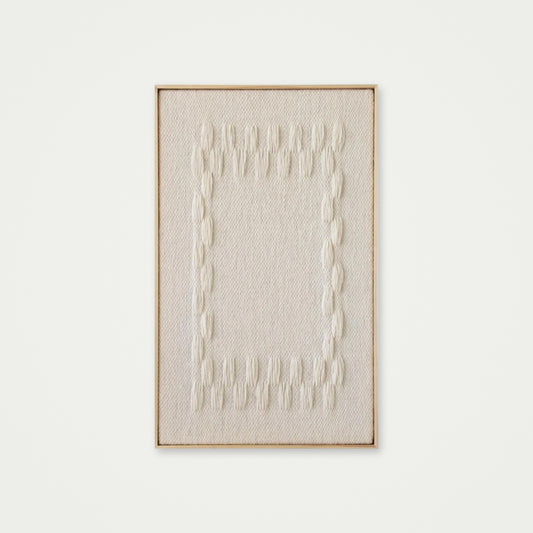 Framed III - Geometric Wool Tapestry