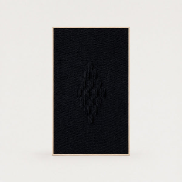 Framed VII Black - Woven Art