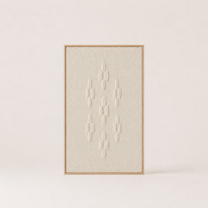 Framed 8 oak/pine wood-framed handwoven wool wall art by Lale Studio & Shop