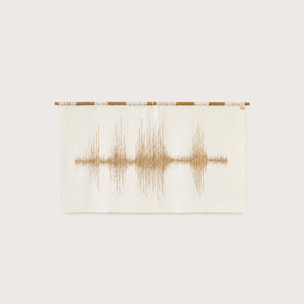 Gold Music - Ljudvågs-väggkonst