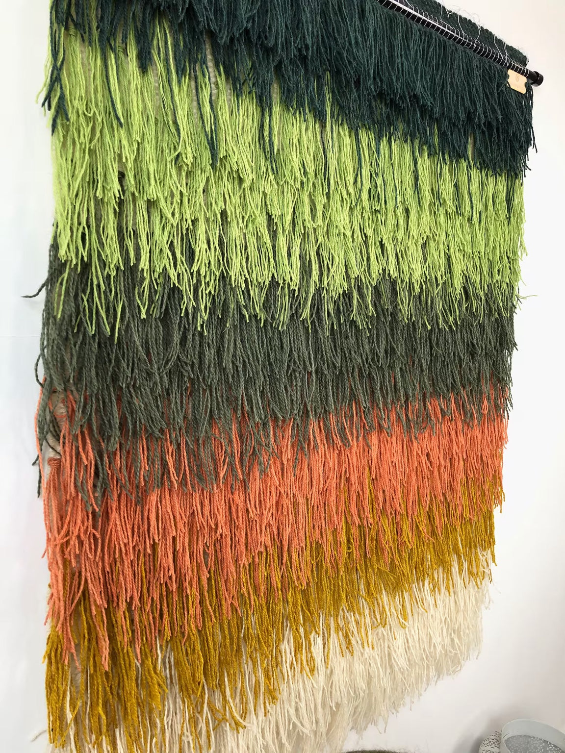 Calaia - Vibrant Elegance in Shaggy Wool Art