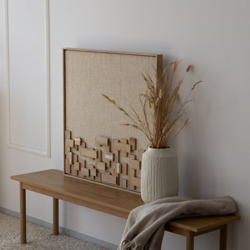 Horizon - Mixed Media Wood Tapestry