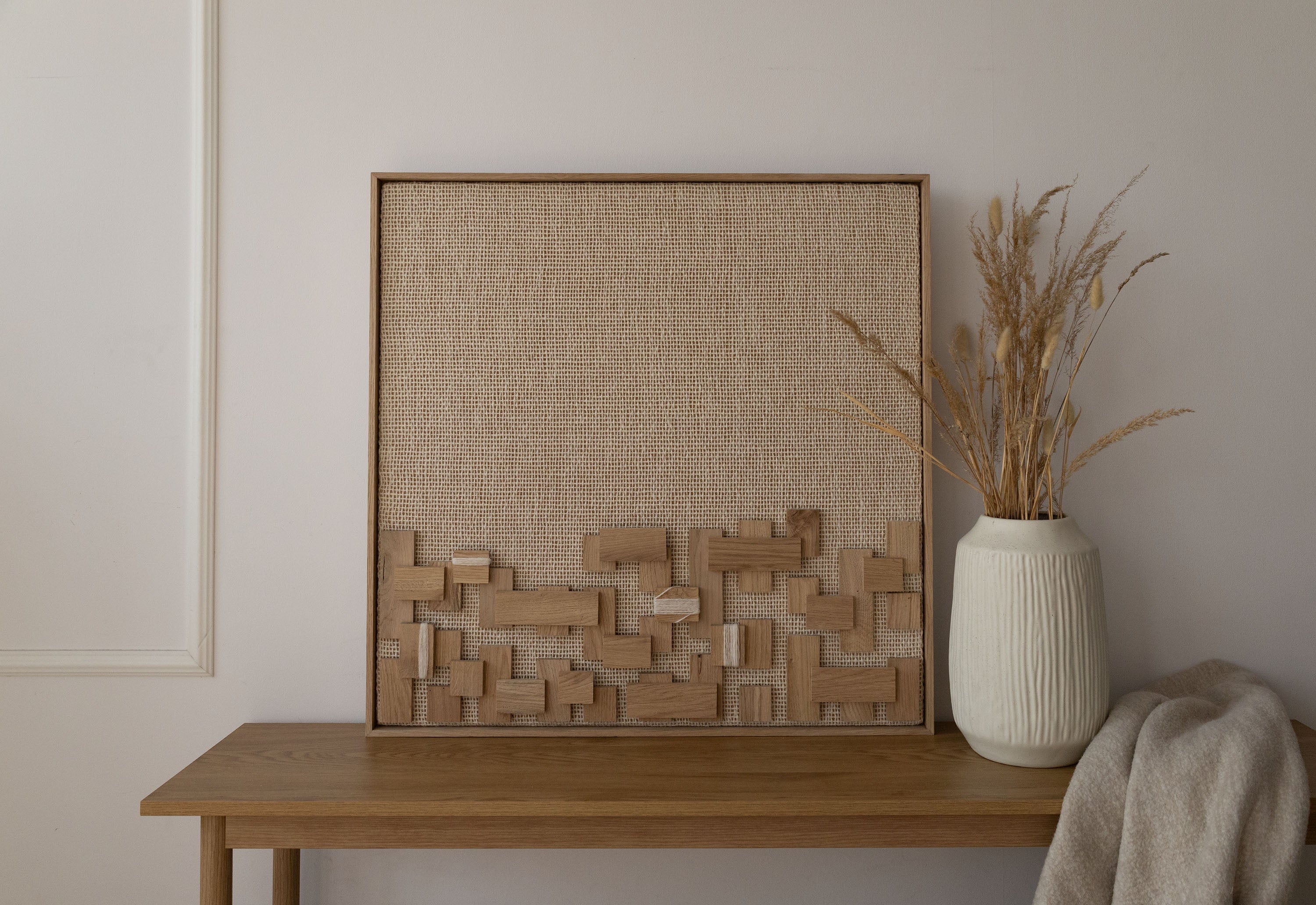 Horizon - Oak & Wool Wall Art | Lale Studio & Shop
