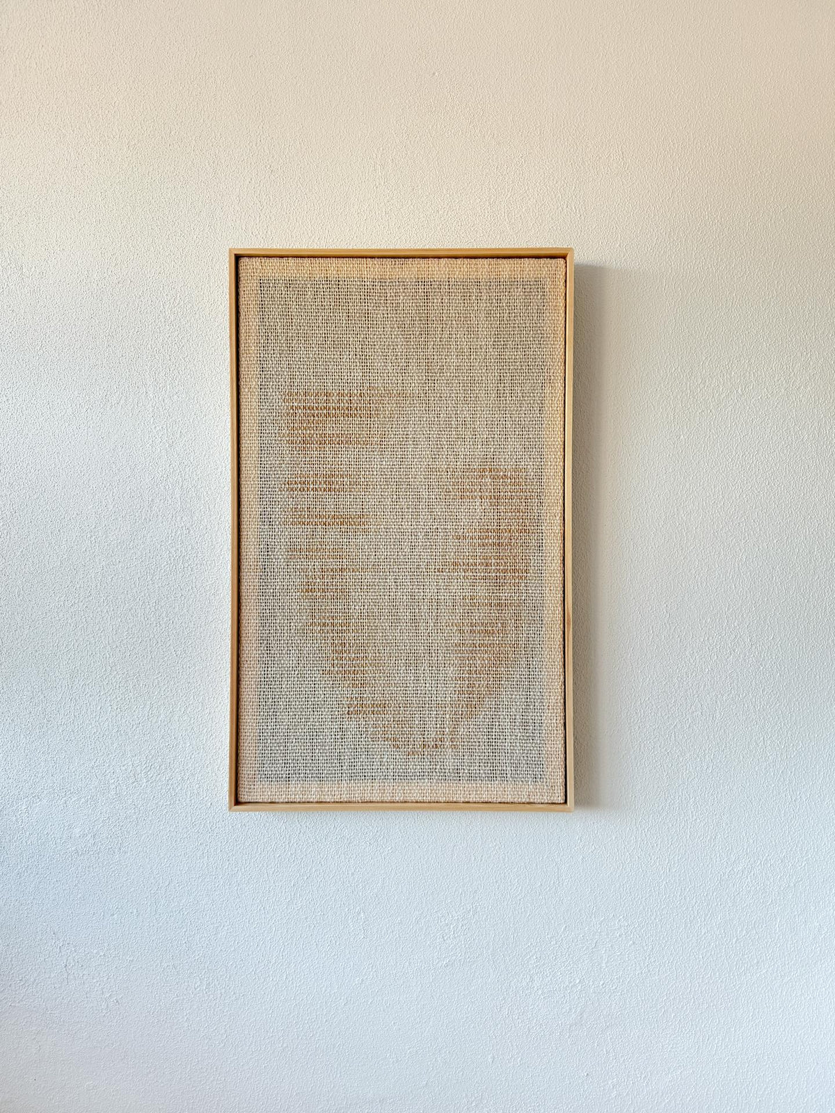 Huek Yellow handmade wool wall art detail by Lale Studio & Shop