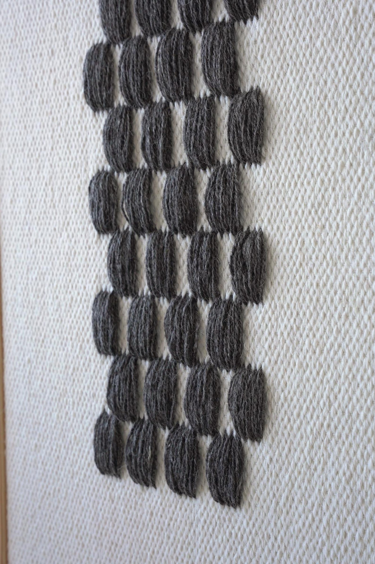 Framed II Gray Pattern - Wool Tapestry