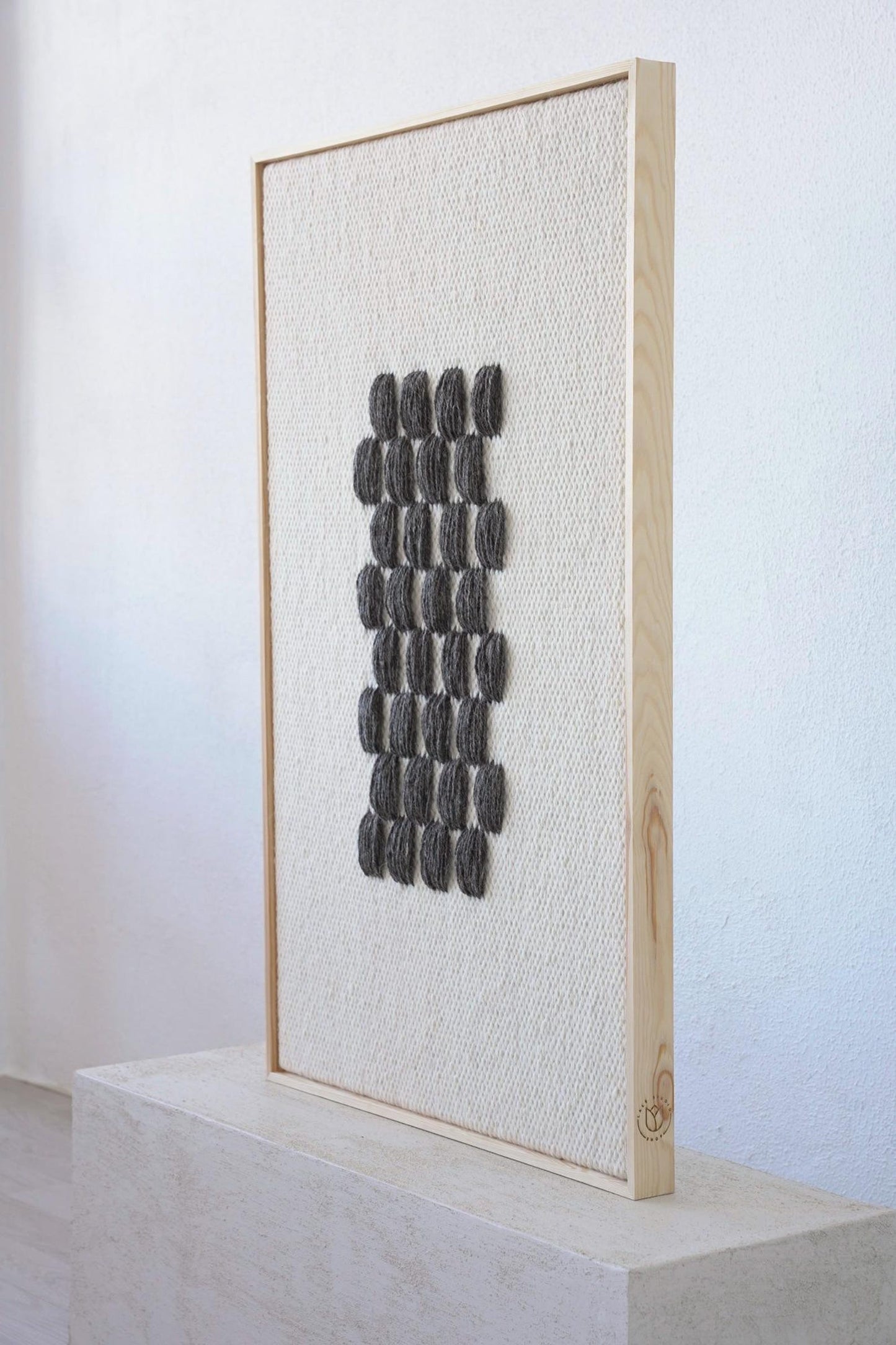 Framed II Gray Pattern - Wool Tapestry