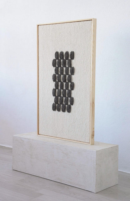 Framed II Gray Pattern - Wool Tapestry