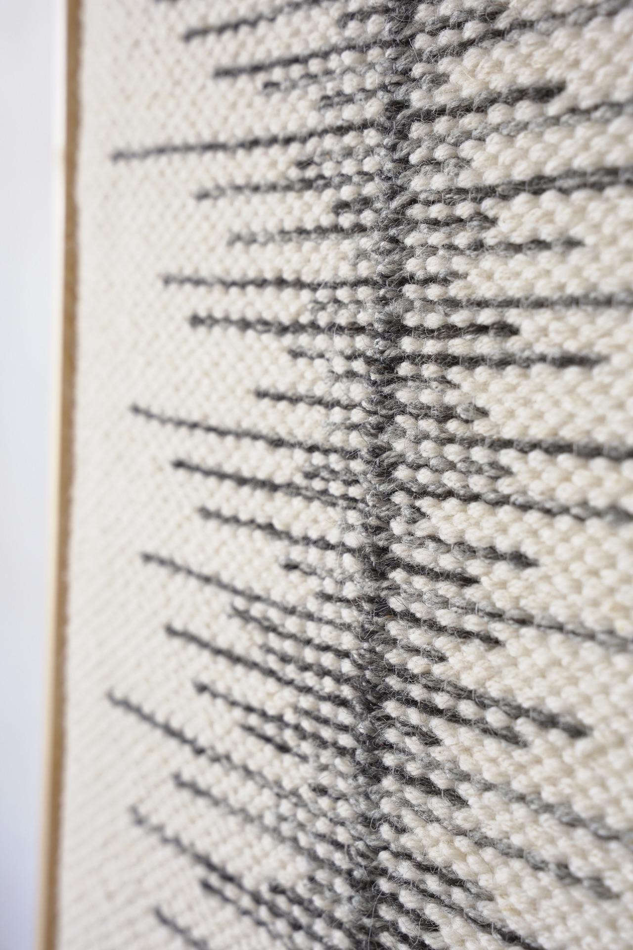 Linea - Tall Framed Wool Art