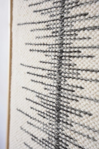 Linea - Tall Framed Wool Art
