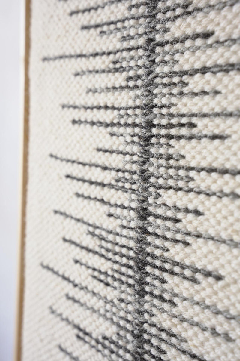 Linea - Tall Framed Wool Art