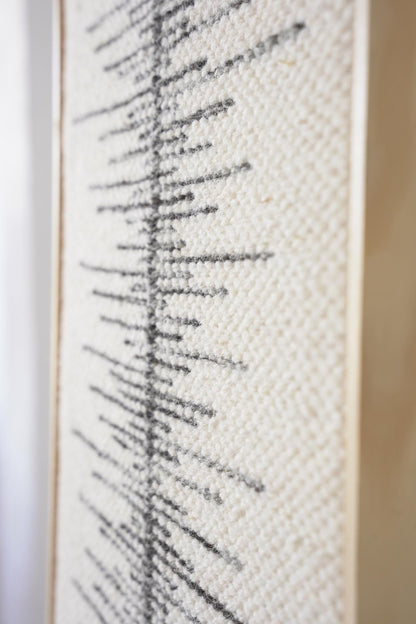 Linea - Tall Framed Wool Art