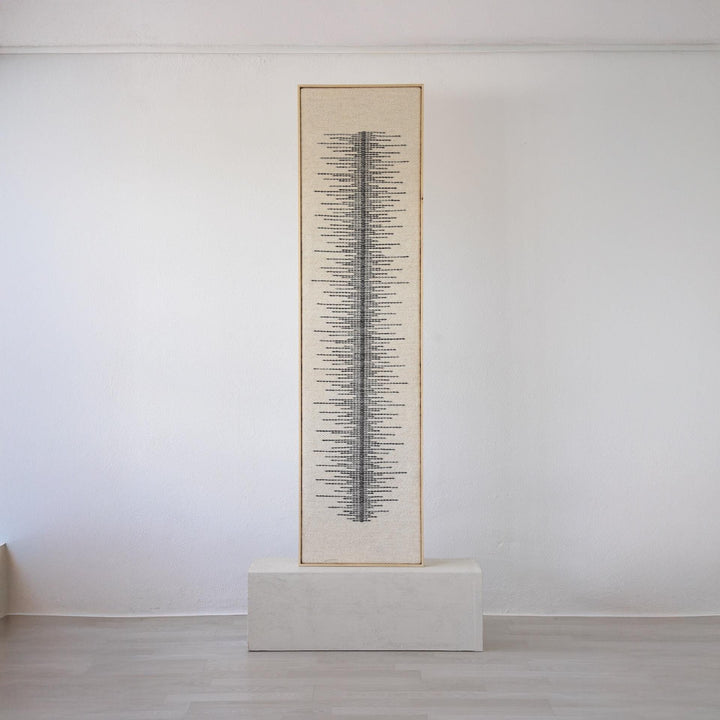 Linea handmade wool wall art detail by Lale Studio & Shop