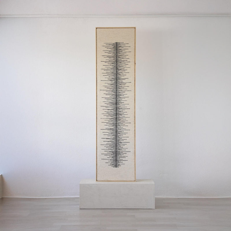 Linea - Tall Framed Wool Art