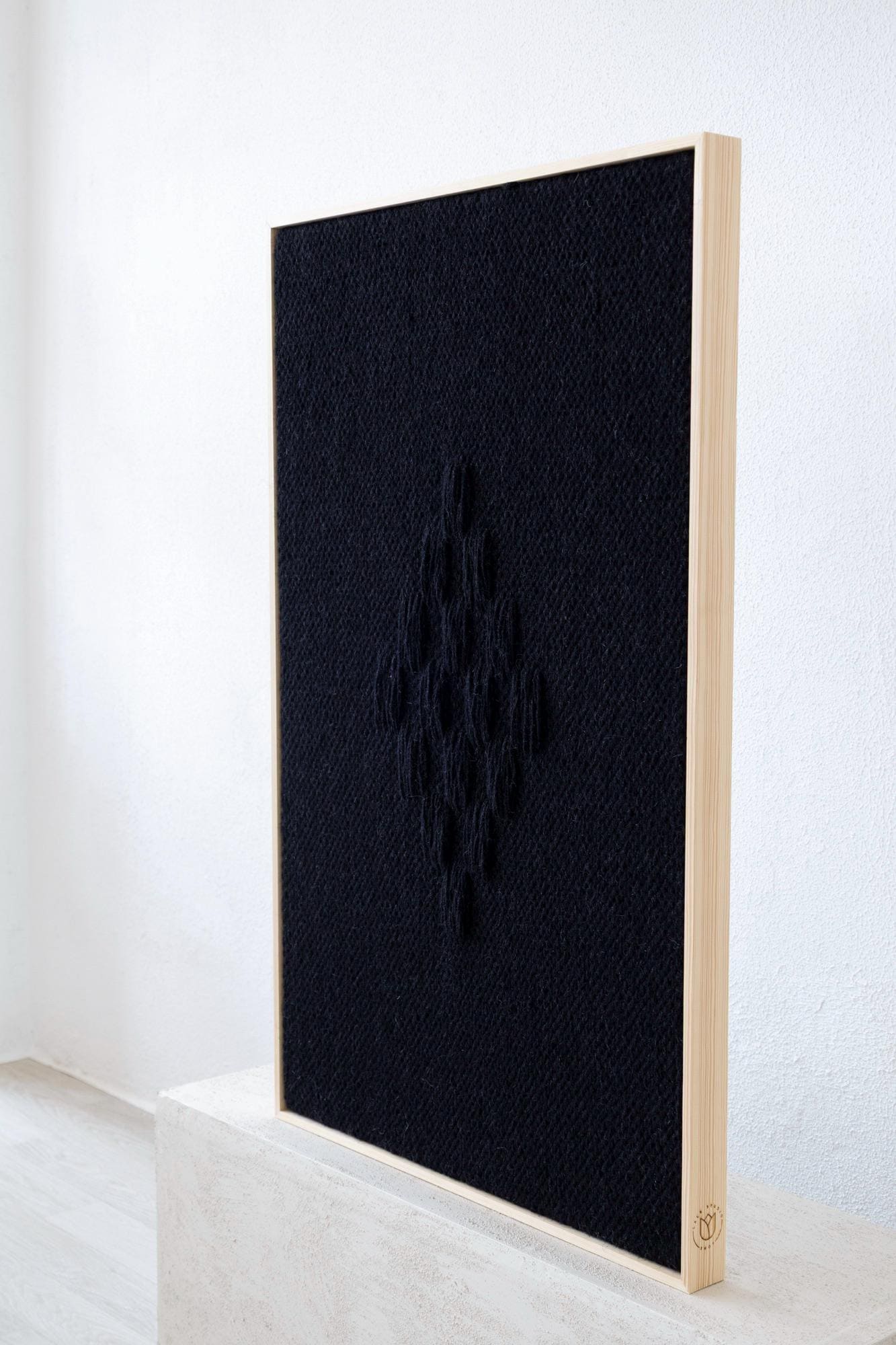 Framed VII Black - Woven Art